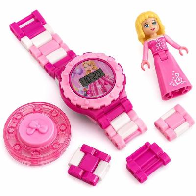 Kit Relogio Infantil de Montar Digital Mini Boneca Pulseira Removivel Yeet