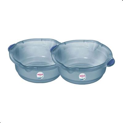Kit 2 Bacias Plásticas Limpeza e Uso Geral Hydrus 5L Azul Sanremo