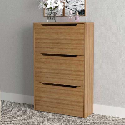 Sapateira Vertical Multiuso 3 Portas 71,7CM Amêndoa Tecno Mobili