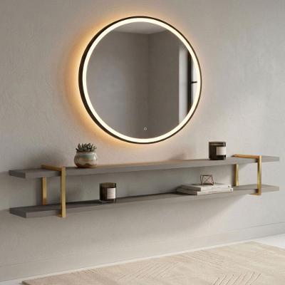 Prateleira Suspensa Multiuso Smart para Organização Grigio com Dourado Casa Lar Shop MDF