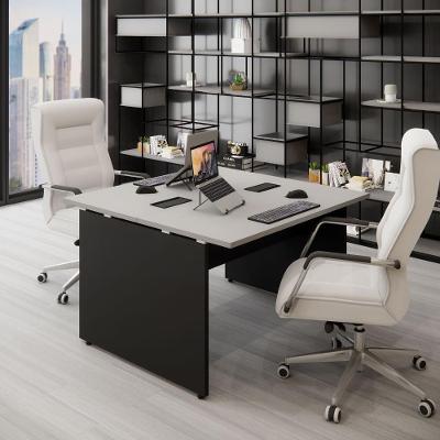 Plataforma de Trabalho para Escritório F5 Office 120CM Cinza Sagrado com Preto MDP