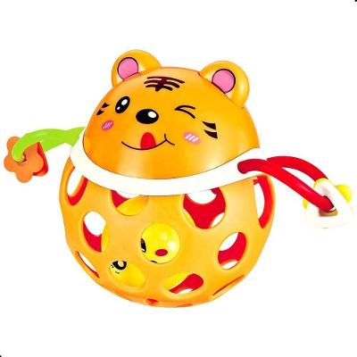 Pimpolho Chocalho Mordedor Bichinho Tigre Laranja com Sensorial