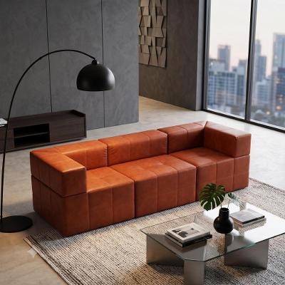 Sofá Modular Silver 3 Lugares 255CM Terracota Bom Pastor Móveis