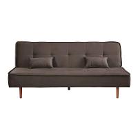 Sofá Cama Silver 3 Lugares Reclinável Suede 192cm Marrom - 1