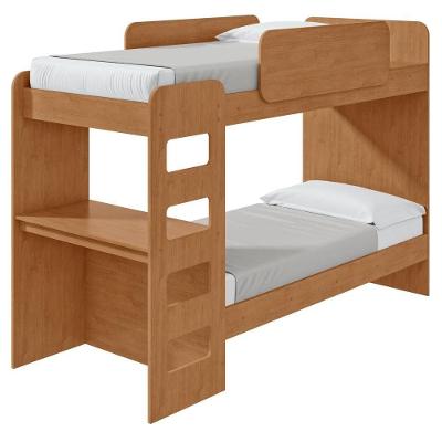 Beliche Solteiro Olga c/Led MDF-MDP Amendoa Lopas