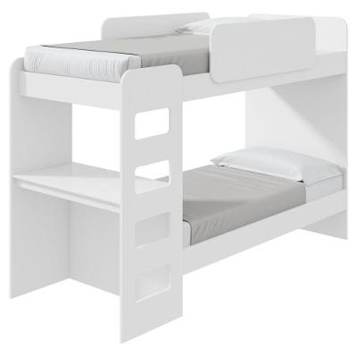 Beliche Solteiro Olga com LED Branco MDF-MDP Móveis Lopas