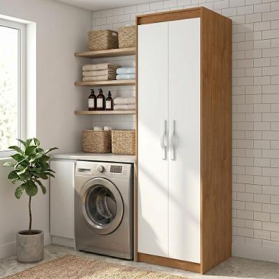 Armário 2 Portas 4 Prateleiras MDP 50.4CM Móveis Lopas