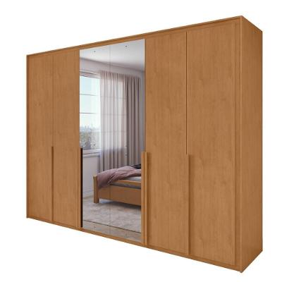Guarda Roupa Casal 6 Portas, 6 Gavetas, MDF Lopas