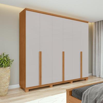 Guarda Roupa Casal 6 Portas 4 Gavetas MDF Lopas