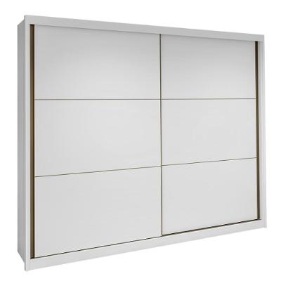 Guarda Roupa Casal 2 Portas c/Espelhos 6 Gavetas MDF Lopas