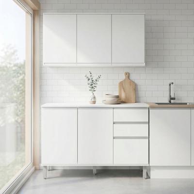 Cozinha Modular 6 Portas 2 Gavetas MDP Branca c/Móveis Lopas