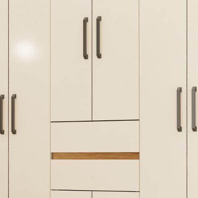Guarda Roupa Casal Munique 8 Portas de Bater 2 Gavetas MDP Demóbile