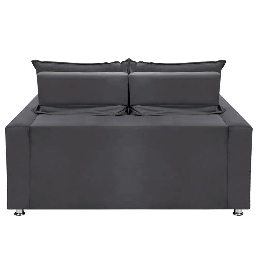 Sofá Retrátil E Reclinável 2 Lugares Bariloche Veludo Cinza Speciale Home Cinza - 2