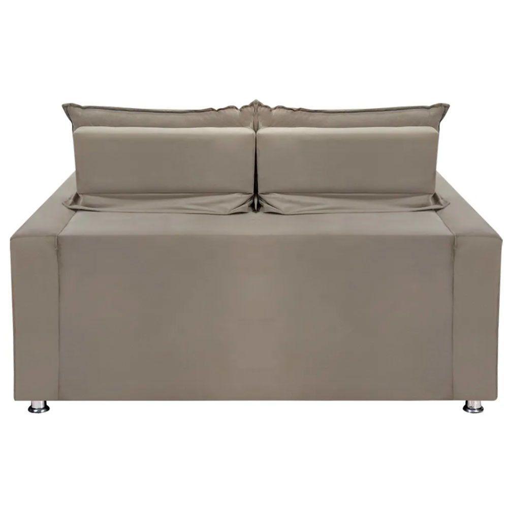 Sofá Retrátil E Reclinável 2 Lugares Bariloche Suede Bege Speciale Home Bege - 2