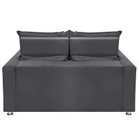 Sofá Retrátil E Reclinável 2 Lugares Bariloche Suede Cinza Speciale Home Cinza - 2