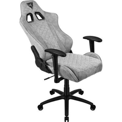 Cadeira Gamer TGC12 Loft em Tecido com Apoio de Braço 2D e Encosto Reclinável Cinza