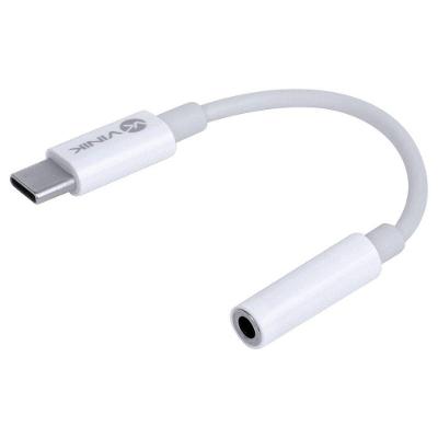 Adaptador de Fone de Ouvido USB Tipo C para P2 3.5mm Branco Vinik