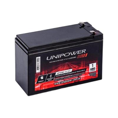 Bateria Estacionária Selada VRLA UP1290 12V 9Ah para Nobreaks Unipower