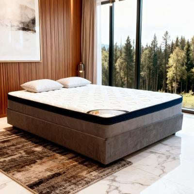 Colchão King Molas Ensacadas Turim D33 com Base 193x203x72 Bege