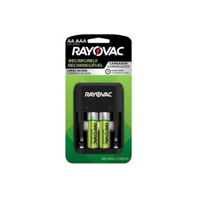Carregador de Pilhas Rayovac SM-4 USB Nimh AA e AAA Indicador LED Desligamento Automatico