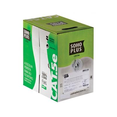 Cabo de Rede U-UTP CAT.5E 4 Pares Cmx Branco Furukawa 305M Cobre PVC Retardante a Chama