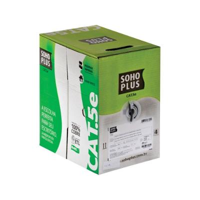Cabo de Rede U-UTP CAT.5E 4 Pares 24 AWG CMX Preto 305M Furukawa