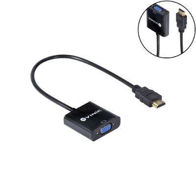 Cabo Adaptador Conversor HDMI Macho para VGA Fêmea 25CM para Projetor Monitor TV Vinik
