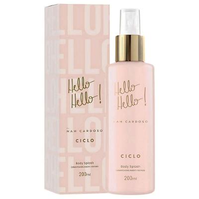 Body Splash Hello Feminino Desodorante Colônia Oriental Gourmand 200ML