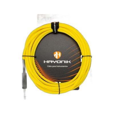 Cabo para Instrumentos Player P10 X P10 Macho 5m Amarelo Hayonik