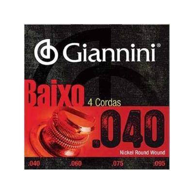 Corda para Contrabaixo Geebrl 4 0.040" Leve Nucleo de Aco Jogo com 4 Giannini