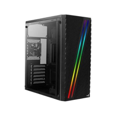 Gabinete Gamer Streak Torre Média ATX Micro ATX Mini ITX Aço RGB Preto Aerocool