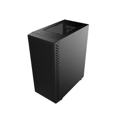 Gabinete Gamer Bolter Black Vulcan Vidro Temperado Preto Pcyes