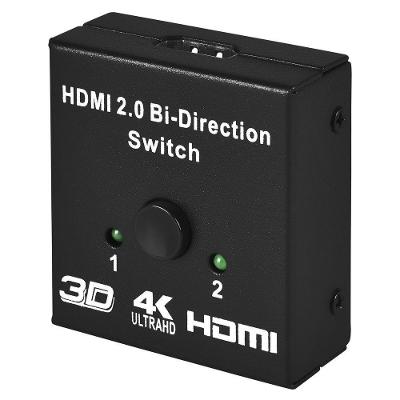 Divisor HDMI Evus C-081 4K 2 Saidas 1 Entrada Seletor HDMI Full HD 1080p
