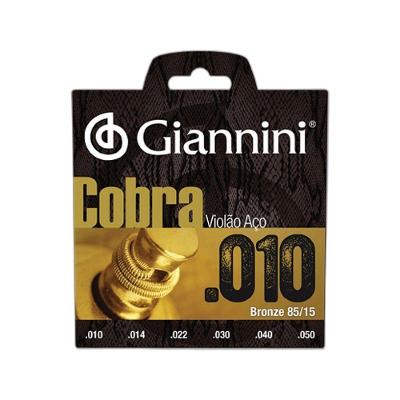 Corda para Violao Geefle Bronze Cobra 0,010 Alma em Aco Giannini