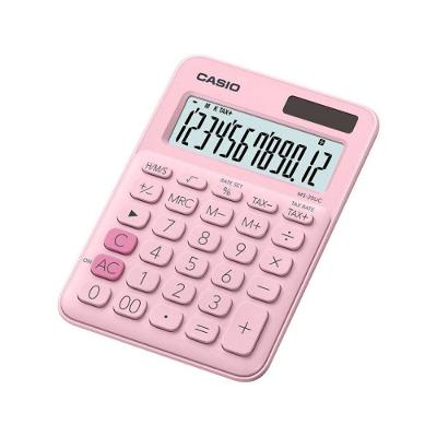 Calculadora de Mesa Casio MS-20UC-PK-W-DC 12 Dígitos Rosa
