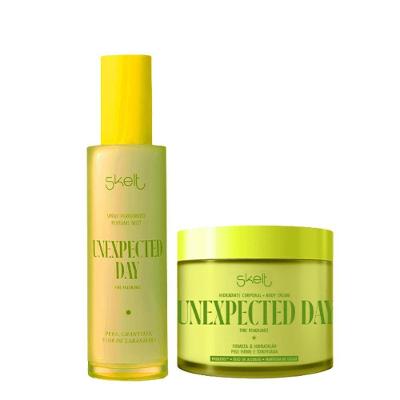 Kit de Cuidados Pessoais Unexpected Day Body Splash 100ML + Hidratante Corporal 200G Skelt
