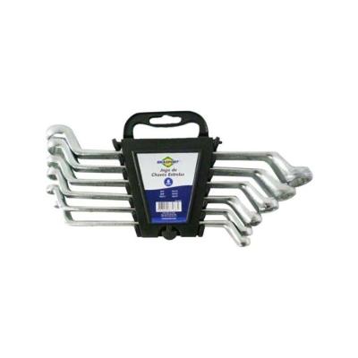 Kit de Chave Estrela 6 Peças 6 a 17mm Perfil Estriado Aço Cromo Vanádio Brasfort