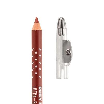 Lápis para Lábios Ruby Kiss Lapis Madeira Labios Traço Preciso Marsala Ruby Kisses 1,5G