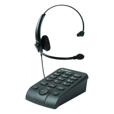 Headset com Fio para Telemarketing Intelbras HSB 50 Controle Digital de Volume