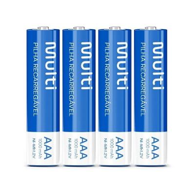 Pilha Recarregável AAA Multi CB050 1,2V 1000MAH Até 1000 Ciclos 4