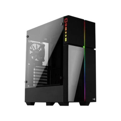Gabinete Gamer Playa Mid Tower ATX Micro ATX Mini ITX Aco RGB Preto Aerocool