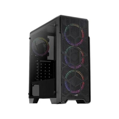 Gabinete Gamer Ore Saturn Mid Tower ATX Micro ATX Mini ITX Lateral Acrilico RGB Preto Aerocool