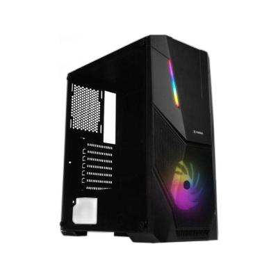 Gabinete Gamer Mid Tower Black Hawk ATX Micro ATX Mini ITX RGB Preto Fortrek