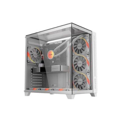 Gabinete Gamer Forcefield Max White Ghost Mid-tower ATX Vidro Temperado Branco Pcyes