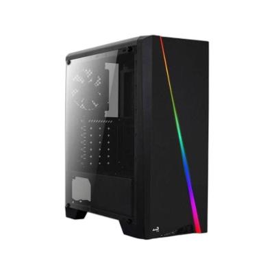 Gabinete Gamer Cylon Mid Tower ATX RGB Lateral Acrilico Preto Aerocool