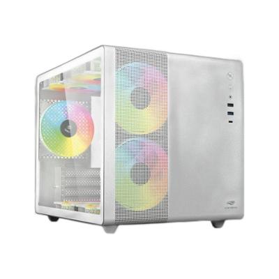 Gabinete Gamer Aquarius MT-G710 Aquário Micro ATX Mini ITX Aço sem Fans Branco C3tech