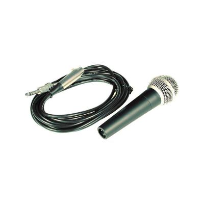 Microfone Dinâmico de Mão com Fio HT-58A Cardioide sem Chave Antiqueda ABS CSR