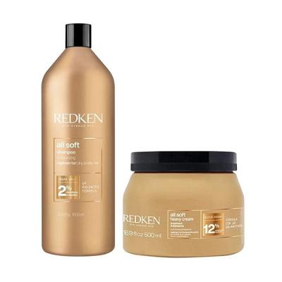 Shampoo e Máscara All Soft 1LT + 500ML Redken