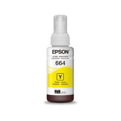 Refil para Impressora Jato de Tinta T664420-AL Micropiezo Alta Resolucao Amarelo Epson