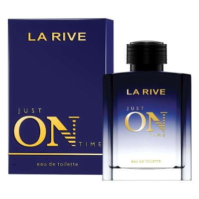 Perfume Just On Time Masculino Eau de Toilette 100ML La Rive Amadeirado Aromático